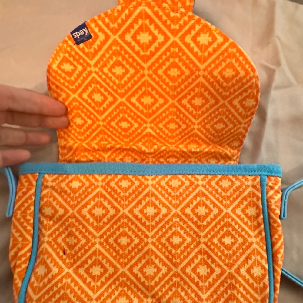 NWT Keds Women's Chain Strap C8 Orange and Blue Purse - Picture 6 of 9